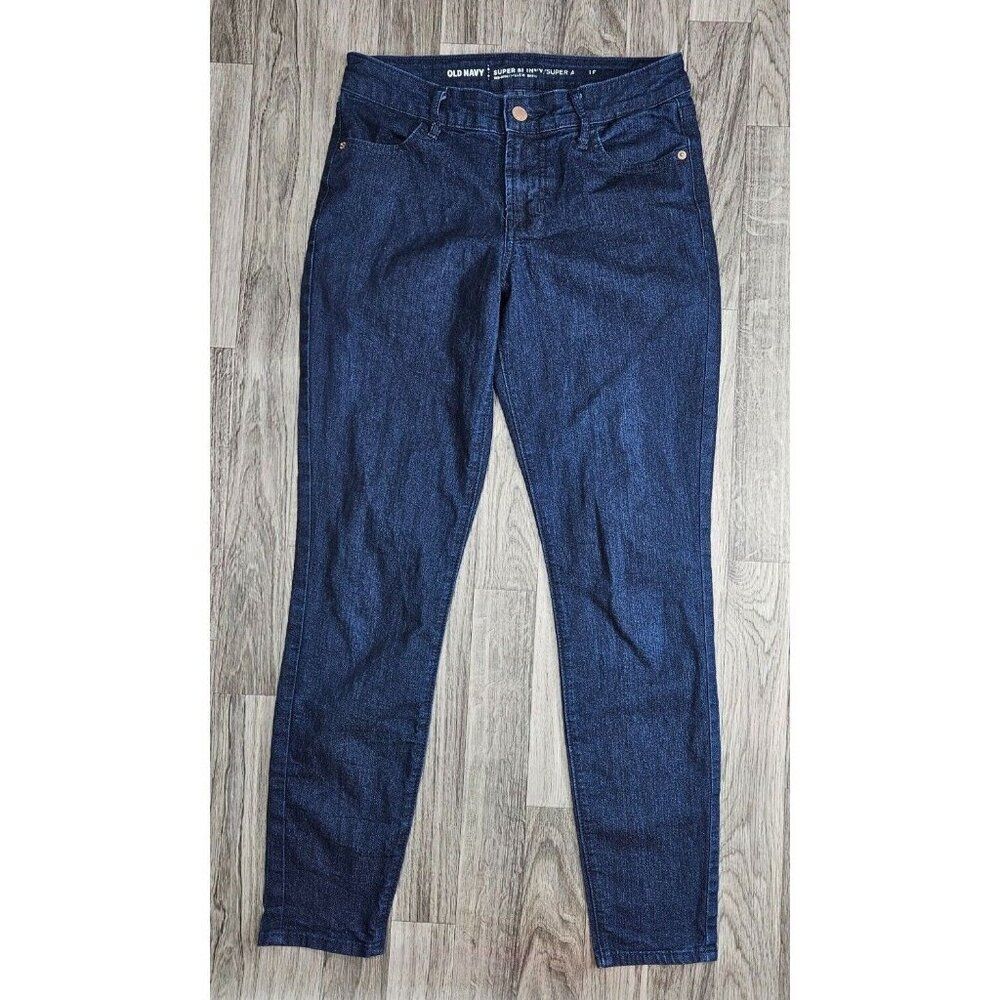 Old Navy Womens Size 4 Super Skinny‎ Mid Rise Pockets Denim Blue Jeans